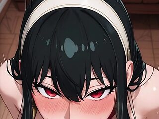 black and silver hair babes red lingerie titfuck ride b...