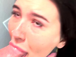 Amateur Blowjobs with Horny Big Titted Brunettes