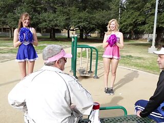 Young Alexa Grace gets naughty with MILF Molly in a wil...