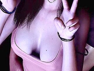 Sexy Asian Girl Victory Standing Fuck