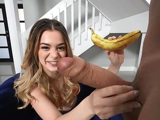 Young princess spins monster dick in impeccable home POV