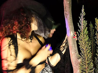 Italian Halloween Night with LadyAna - Big Tits Blowjob...