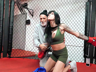 Mandy Waters sucks and rides a hard cock at the hair salon