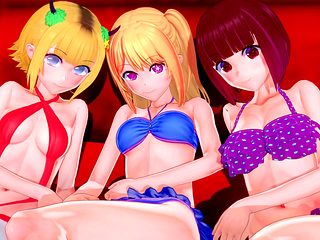 Internal cumshot, anime, teen