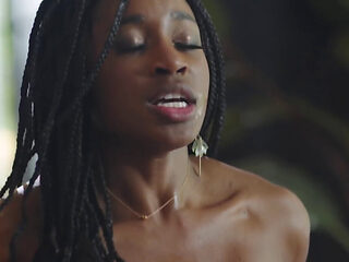 Horny black girl getting smashed by a hard white dick