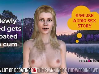 Newly Wed Gets Coated in Cum - English Audio Sex Story