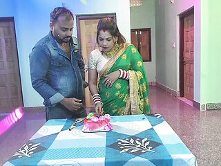 New Year Bhabhi Hardcore Fuck with Devar After Cake - S...