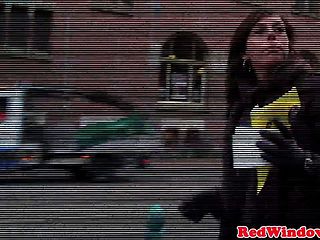 Chubby Dutch Hooker Gets Doggystyled