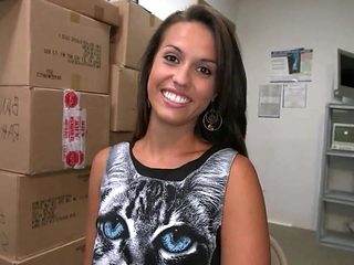 A New Super Booty - brunette babe in warehouse hardcore...