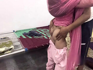 Pregnant Indian Stepmom Takes Big Cock in Ass and Pussy...