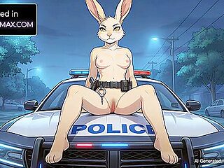 Car Toon - Officer Junes Teasing Traffic Stop - Furry H...