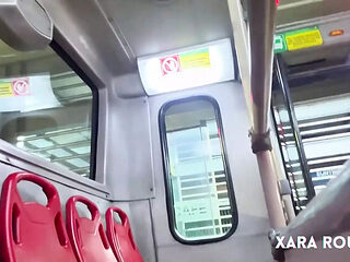 Xara Rouxxx Masturbates on the Subway - Hot Latina with...