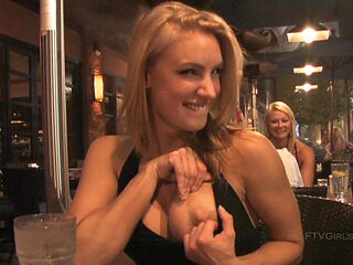 Anne is a blonde beauty who reveals her big boobs in pu...