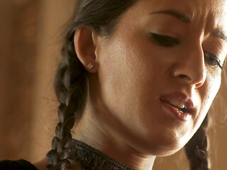 Wednesday porn parody with a horny girl getting lezzy