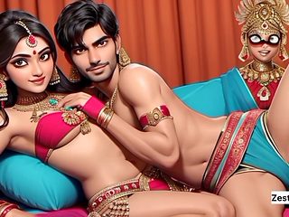 Indian family sex with hot Indian girl in hardcore 3D a...