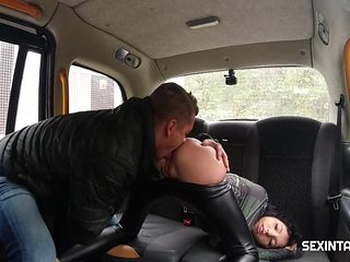 Sexy Student Pays For The Taxi Ride With A Hot Cock Rid...