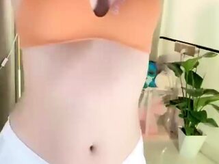 Adorable Japanese teen Izumi Koizumis pussy toyed until