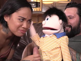 Kinky interracial fucking with cock hungry ebony babe H...