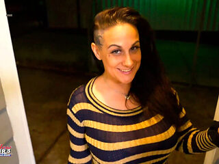 Kali Ryder Inked Brunette MILF Masturbates with Big Dil...