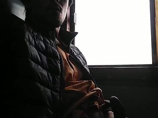 A Beautiful And Hot Masturbation While I Ride To A Trai...