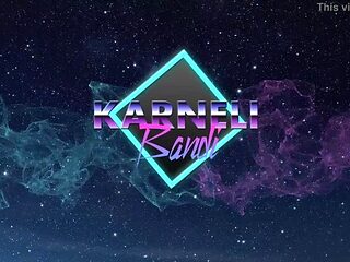 Horny blonde gets a juicy creampie in tight pussy. Karn...