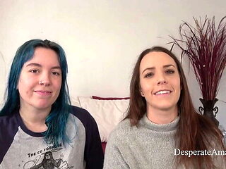 Desperate Amateurs Olivia &amp; Alisha Take Huge Cocks ...
