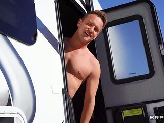 BRAZZERS: The Road Trip Gas Station Glory Hole ft Aria ...