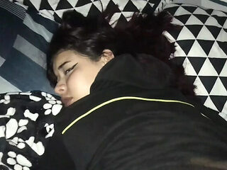 Skinny Latina Babe Rides Stepbrother&#039;s Big Cock - ...