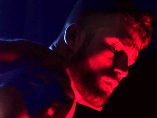 Neon Dreams Cum True Scene Poster on men with Theo Brad...