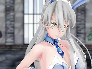 Naughty conqueror Bunny Altria from FGO shows off her a...