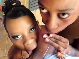 Big Ass Ebony Sluts Share Big White Cock