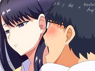 He gives a cunnilingus to a beautiful girl in his class...