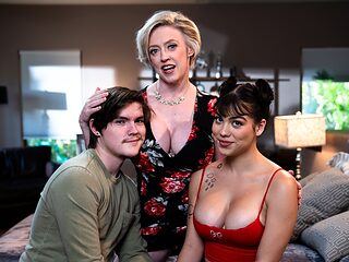 Dee Williams and Lilith Grace pleasuring tattooed dude ...