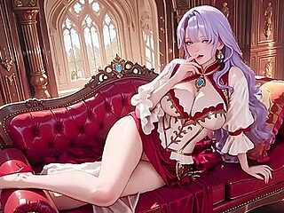 The Purple Queen! Lazy Coronation On The Golden Throne,...