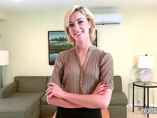 Blonde Haley Reed: Deserved a Date &amp; Got a Big Cock...