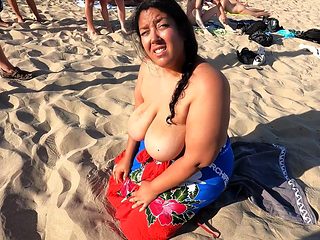 Busty amateur Milf outdoor action with cum in mouth