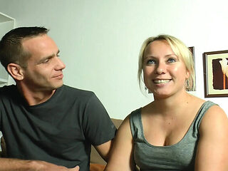 German amateur threesome with Melissa Kocks - sharing h...
