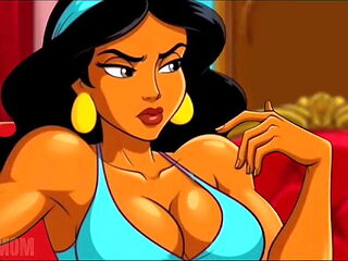 Aladdin Hentai: Genie Grants Jasmine's Dirty Wishe...