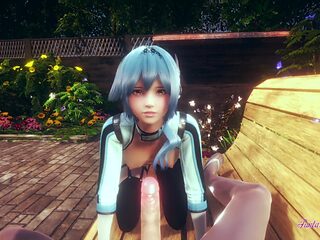 Genshin Impact Hentai - Pov Eula Handjob, Blowjob And C...