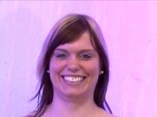 European slut swallows dicks to get covered with cum