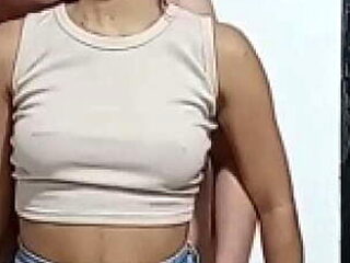 Amateur Thigh Fucking with Big Booty Latina Step-Sister...