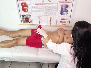 Nurse Handjob For Patient's Big Cock Erection - Am...