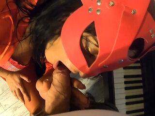 Piano Lesson Seduction - Red Lingerie, Deep Pleasure &a...