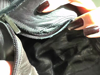 Smell My Black Boots and My Feet Until You Come! Lady V...