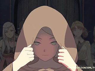 Hentai blonde riding