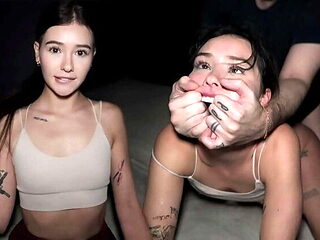 Petite College Girl Takes 3 Big Cocks Rough - Hard Dogg...