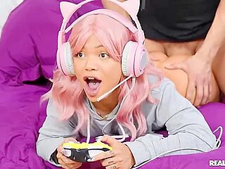 Gamer Girl, Xander Corvus And Paisley Paige - Bangs Her...