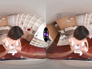Nude Emily Pink uses exercise ball to turn him on befor...