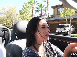 Brunette Joey Ambrosiano Gets Aroused Driving Her Boyfr...