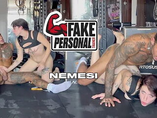 Fake Personal Trainer Rough Sex with a Fit Tattooed Bru...